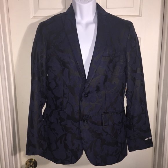 INC Night Out Navy Slim fit Men’s Jacket - Picture 7 of 7
